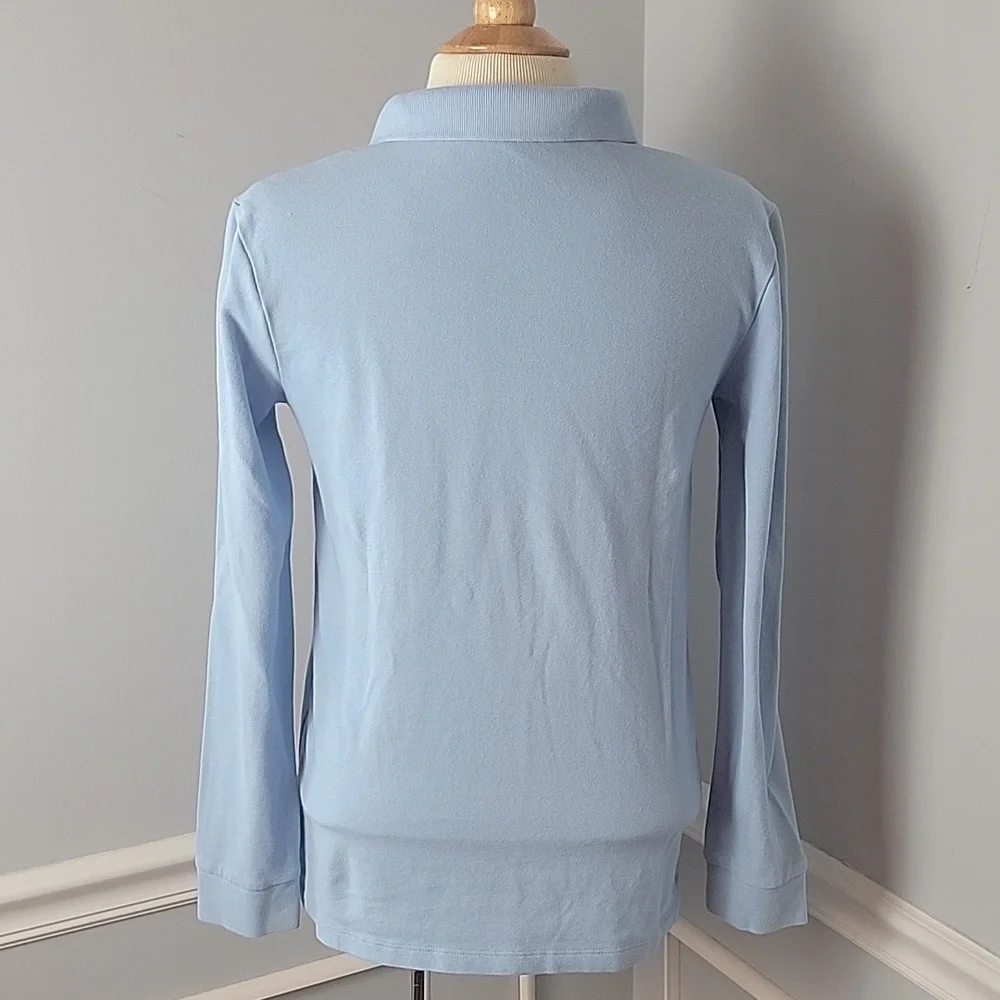 OLD NAVY‎ NeW Bundle of 3 Boy's Light Blue Long Sleeve School Uniform Polo Shirt